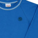 Camiseta praia manga longa proteção UV azul