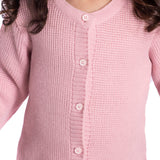 Casaco tricô rosa