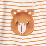 Conj. body manga longa + calça peluciada capivara