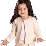 Casaco tweed bege