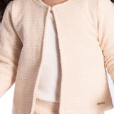Casaco tweed bege