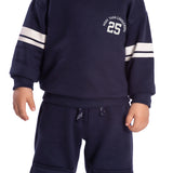 Conj. moletom casaco champion + calça marinho