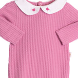 Kit maternidade macacão + mantinha peluciada rosa