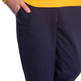 Calça juvenil moletom marinho