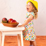 Vestido infantil malha modal estampado cores