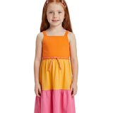 Vestido infantil 3 marias malha colorido