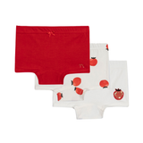 Kit 3 calcinhas vermelha off white e tomatinho