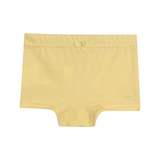 Kit 3 calcinhas off white, verde e amarela florzinha