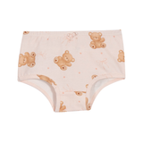 Kit 3 calcinhas branca rosa e ursinha