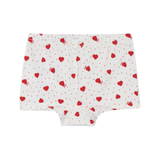 Kit 3 calcinhas vermelha off white e corações