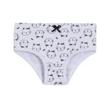 Kit 3 calcinhas preta e brancas gatinhos