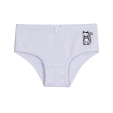 Kit 3 calcinhas preta e brancas gatinhos