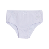 Kit 3 calcinhas básicas brancas com strass