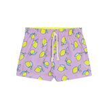 Shorts tactel praia limão lilás