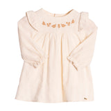 Body vestido manga longa linho