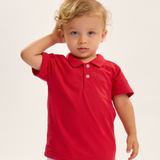 Pólo manga curta vermelha