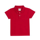 Pólo manga curta vermelha