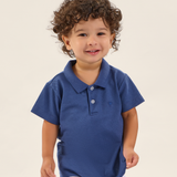 Pólo manga curta marinho