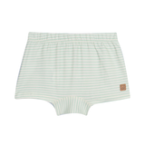 Kit 3 cuecas verde listrada e branca