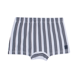 Kit 3 cuecas branca marinho e listrada