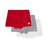 Kit 3 cuecas barco vermelha cinza e branca