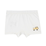 Kit 3 cuecas carrinho amarela cinza e branca