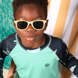 Conj. praia camiseta manga longa + sunga turquesa e marinho