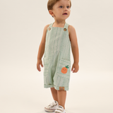 Jardineira texturizada verde