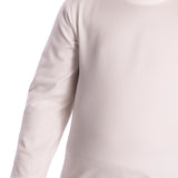 Camiseta térmica com interior peluciado off white