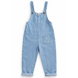 Jardineira jeans unissex