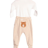 Conj. body manga longa + calça peluciada capivara