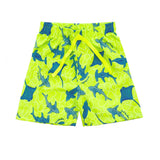 Bermuda tactel praia tubarões verde neon
