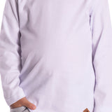 Camiseta manga longa algodão branca